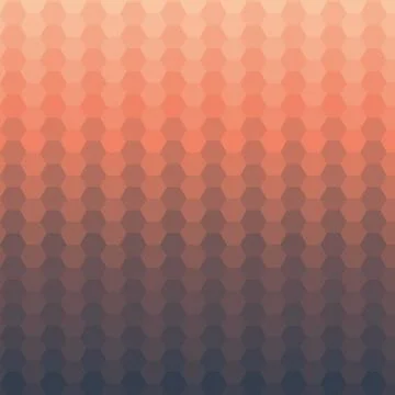 Colorful geometric background based on hexagons, vector illustration. Illustrazione stock