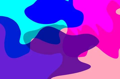 Colorful geometric background, composition of liquid forms Stock Illustration