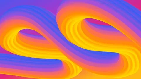 Colorful geometric background with fluid gradient 3D flow shapes composition Stock Illustration