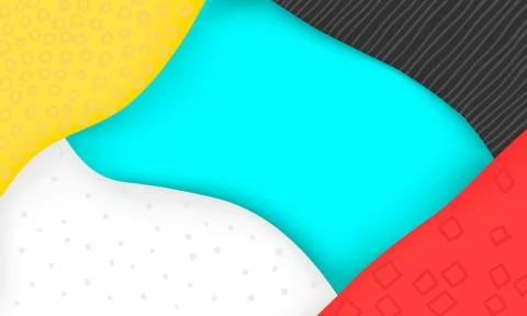 Colorful geometric background. Fluid shapes composition. Eps10 vector. Stock Illustration
