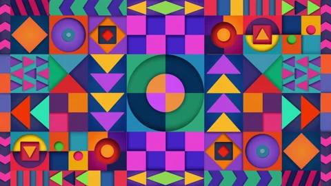 Colorful Geometric Background Stock Footage 226280145