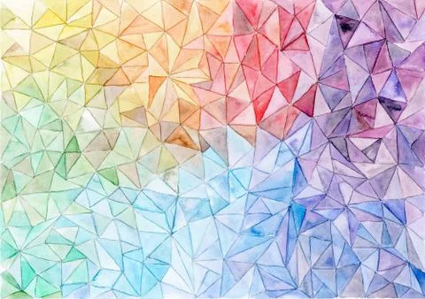 Colorful geometric background Stock Illustration
