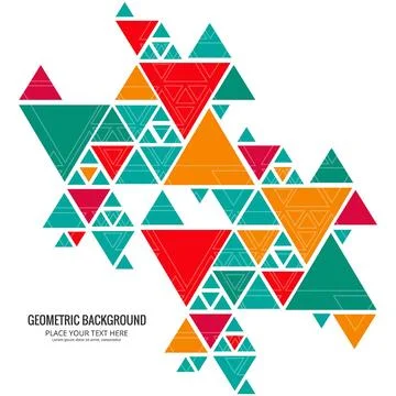 Colorful-geometric-background Stock Illustration