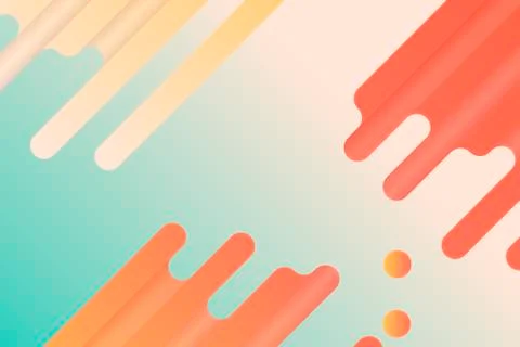 Colorful geometric background. Liquid dynamic shapes abstract composition. Fluid Stock Illustration