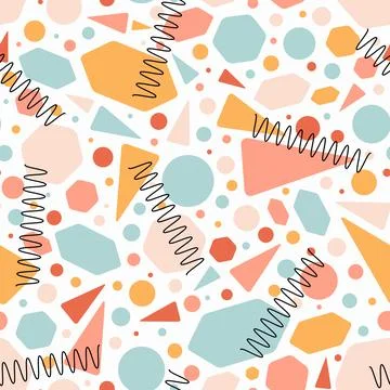 Colorful Geometric background. A Pattern of geometric Shapes and Lines. Color Stock Illustration