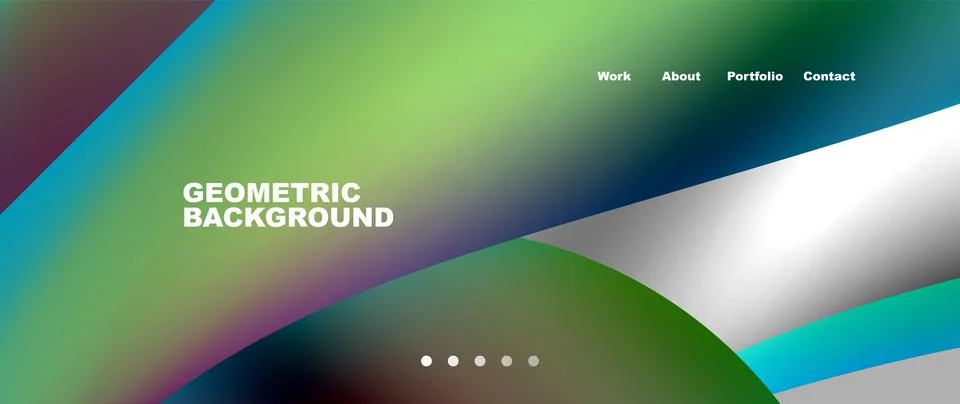 A colorful geometric background with a rainbow effect Stock Illustration