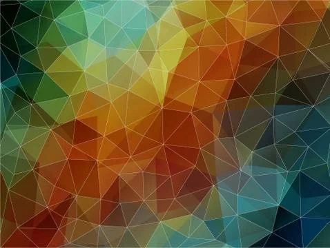 Colorful geometric background with triangles Stock Illustration