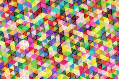 Colorful geometric cubes pattern with bright shades Stock Illustration