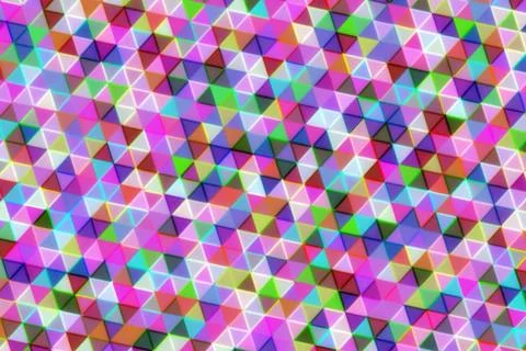 Colorful geometric cubes pattern with bright vibrant colors Stock Illustration