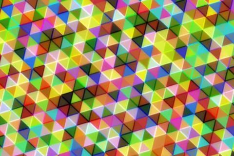 Colorful geometric cubes pattern with vibrant shades Stock Illustration
