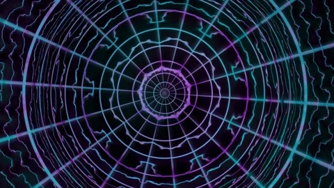 Colorful geometric design with circular patterns and lines Stock Footage 339777221