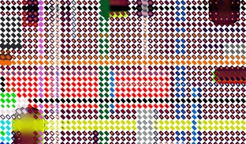 Colorful geometric diamond pattern, abstract pixelated wallpaper イラスト素材