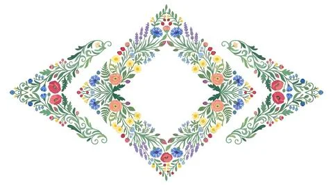 Colorful geometric diamond shape pattern design Stock Illustration