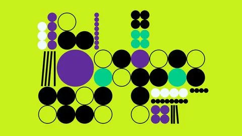 Colorful geometric dots background Stock Illustration