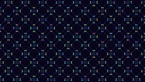 Colorful geometric futuristic pattern with led effect Vídeos de archivo 202046448