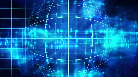 Colorful geometric grid  and blur abstract background Stock Footage 46984855