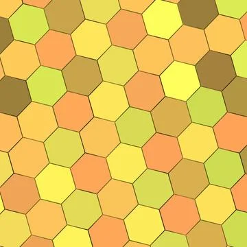 Colorful geometric hexagon pattern for background or wallpaper Stock Illustration