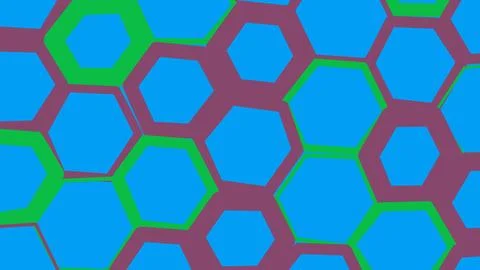 Colorful geometric hexagon pattern background Stock Illustration