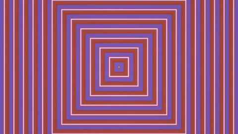 Colorful geometric lines create depth in a visual design Stock Footage 338316851