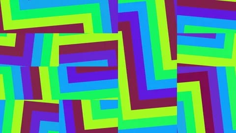 Colorful Geometric Maze Pattern Background Stockbeeldmateriaal 332787675