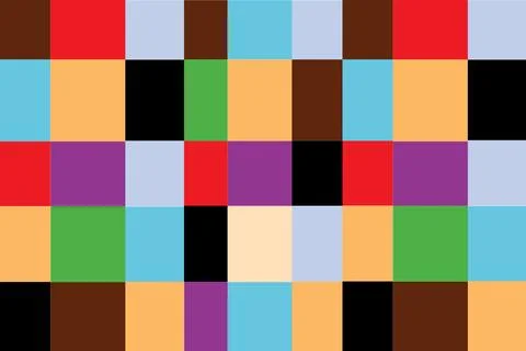 Colorful geometric mosaic seamless pattern. Stockillustratie
