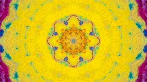 Colorful geometric ornament. Seamless loop footage 4K UHD Stock Footage 122519940