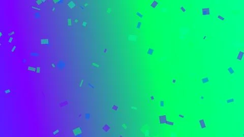 Colorful geometric particles floating in gradient space illustration Stock Illustration