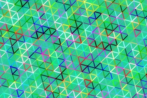 Colorful geometric pattern with 3d cube shapes and lines Stock-Illustration