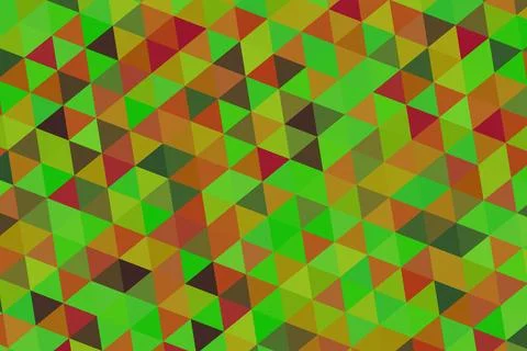 Colorful geometric pattern of 3d cubes in green and red Stock Illustration