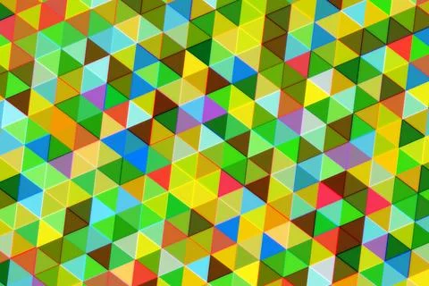 Colorful geometric pattern of 3d cubes in bright shades Stock Illustration