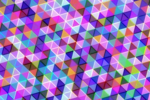 Colorful geometric pattern of 3d cubes in vibrant shades Stock Illustration