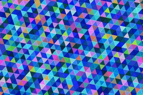 Colorful geometric pattern of 3d cubes in vibrant shades Stock Illustration