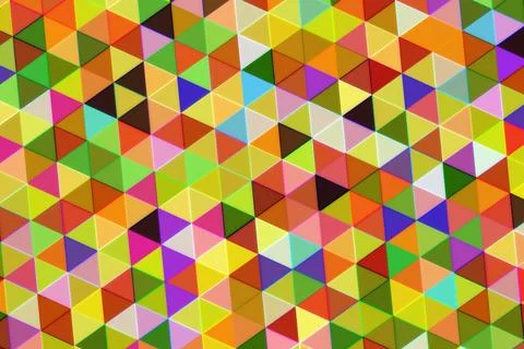 Colorful geometric pattern of 3d cubes on a vibrant background Stock Illustration