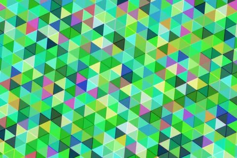 Colorful geometric pattern with 3d cubes in green and purple Stock Illustration