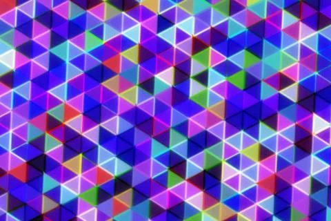 Colorful geometric pattern of 3d cubes and triangles Stock Illustration