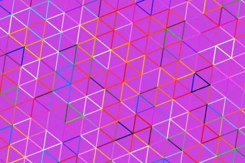 Colorful geometric pattern of 3d cubes on pink background Foto stock
