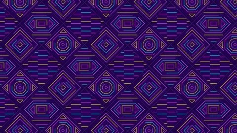 Colorful geometric pattern background Stock Footage 129690644