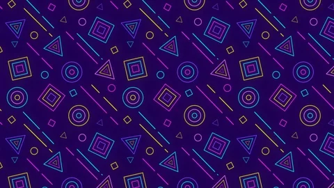 Colorful geometric pattern background Stock Footage 129799199