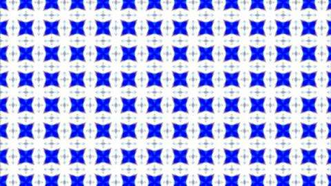 Colorful geometric pattern with blue and white shapes. Modern decorative design Stock Illustration