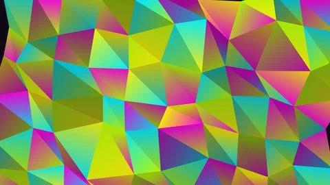 Colorful geometric pattern with bright shapes and shades Stock Illustration