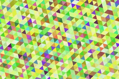 Colorful geometric pattern with bright triangles and squares Stock Illustration
