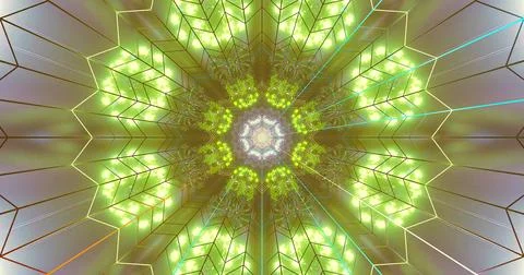 Colorful geometric pattern creates a mesmerizing visual effect Stockillustratie