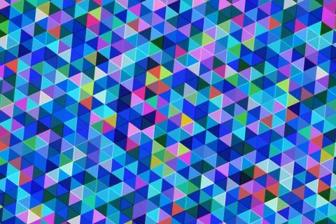 Colorful geometric pattern with cubes and triangles Stock Illustration