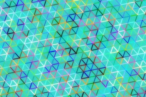 Colorful geometric pattern with cubes and lines on digital background Stock Illustration