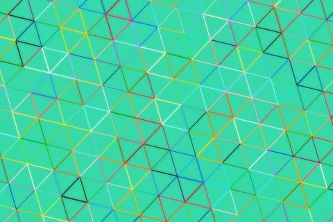 Colorful geometric pattern with cubes and lines Stock Photos