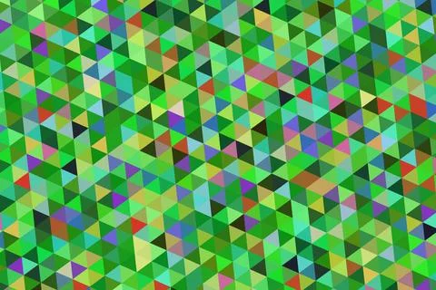 Colorful geometric pattern of cubes in various shades of green Stock Illustration