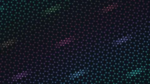 Colorful geometric pattern on a dark background Stock Illustration