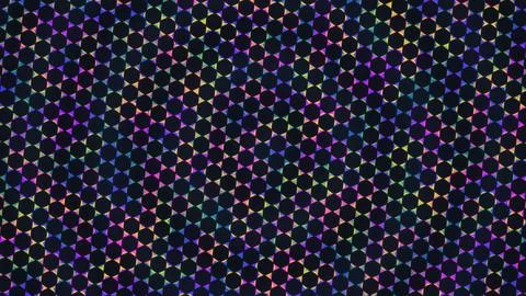 Colorful geometric pattern on dark background Illustrazione stock