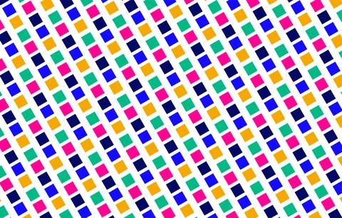 Colorful Geometric Pattern With Diagonal Multicolor Squares, Bright Abstrac.. Stock Illustration
