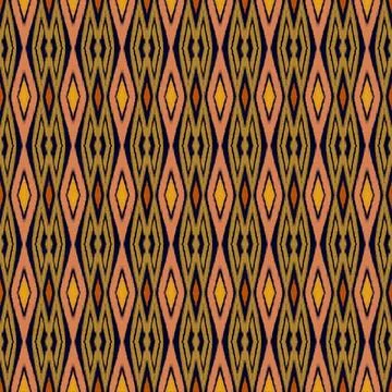 Colorful geometric pattern with diamond shapes and lines Stock Illustration